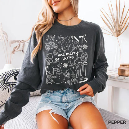 Christmas ER Nurse Long Sleeve T-Shirt
