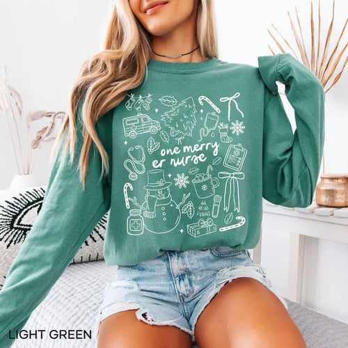 Christmas ER Nurse Long Sleeve T-Shirt