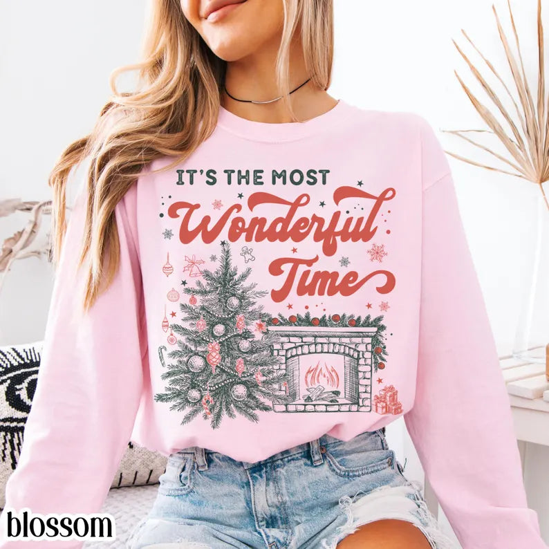 Christmas Comfort Colors Long Sleeve Shirt