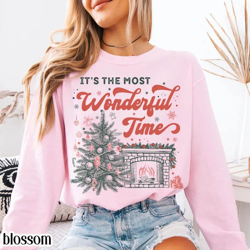 Christmas Comfort Colors Long Sleeve Shirt