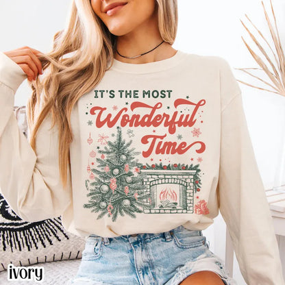 Christmas Comfort Colors Long Sleeve Shirt