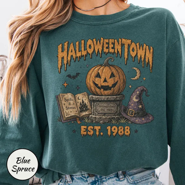 Halloween Town Est 1988 Long Sleeve Shirt