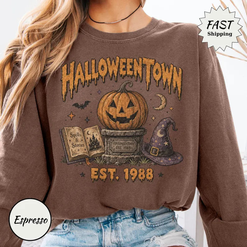 Halloween Town Est 1988 Long Sleeve Shirt