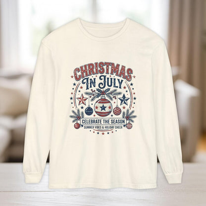 Christmas in July graphic Long Sleeve Shirt